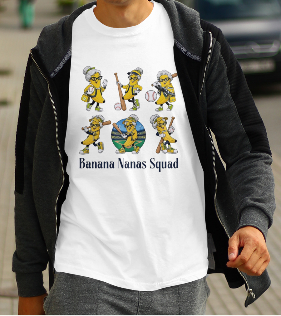 Savannah Bananas Elderly Ballplayers Playful Banana Nanas Squad T-Shirt