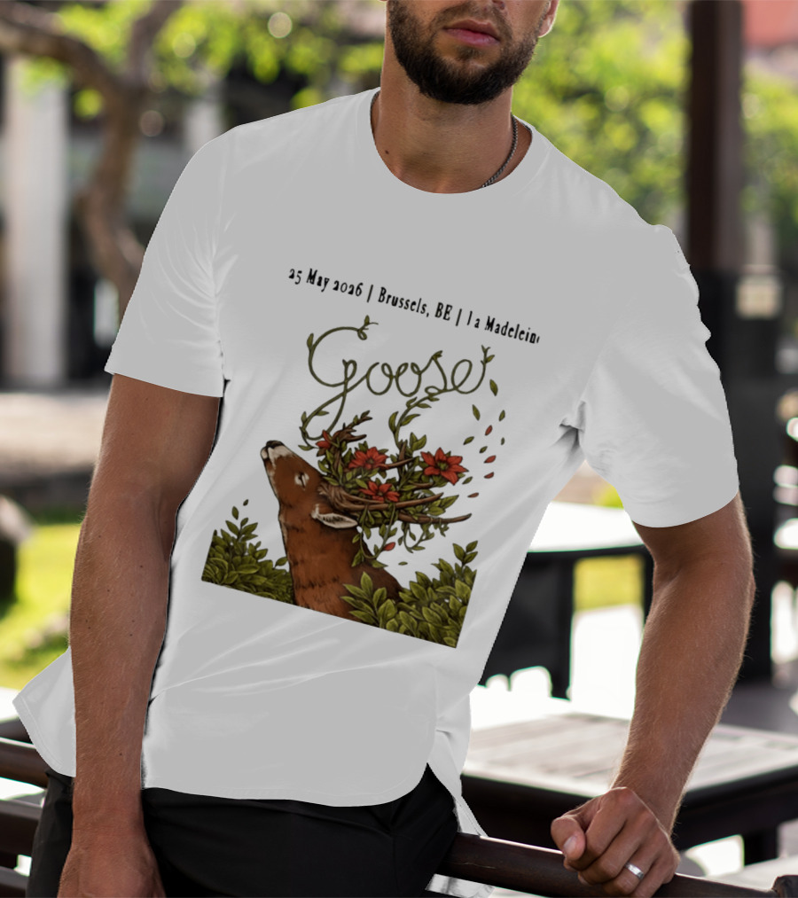 Goose 25 May 2026 Brussels BE La Madelein Deer With Floral Antlers T-Shirt