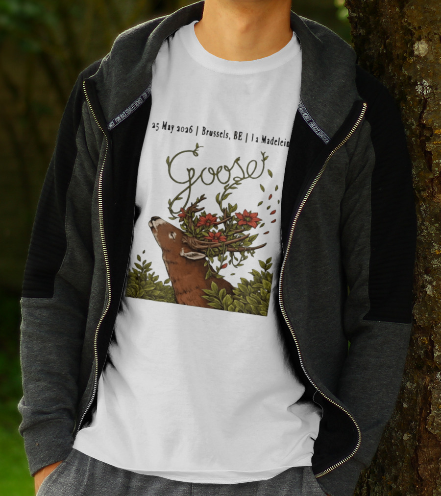 Goose 25 May 2026 Brussels BE La Madelein Deer With Floral Antlers T-Shirt