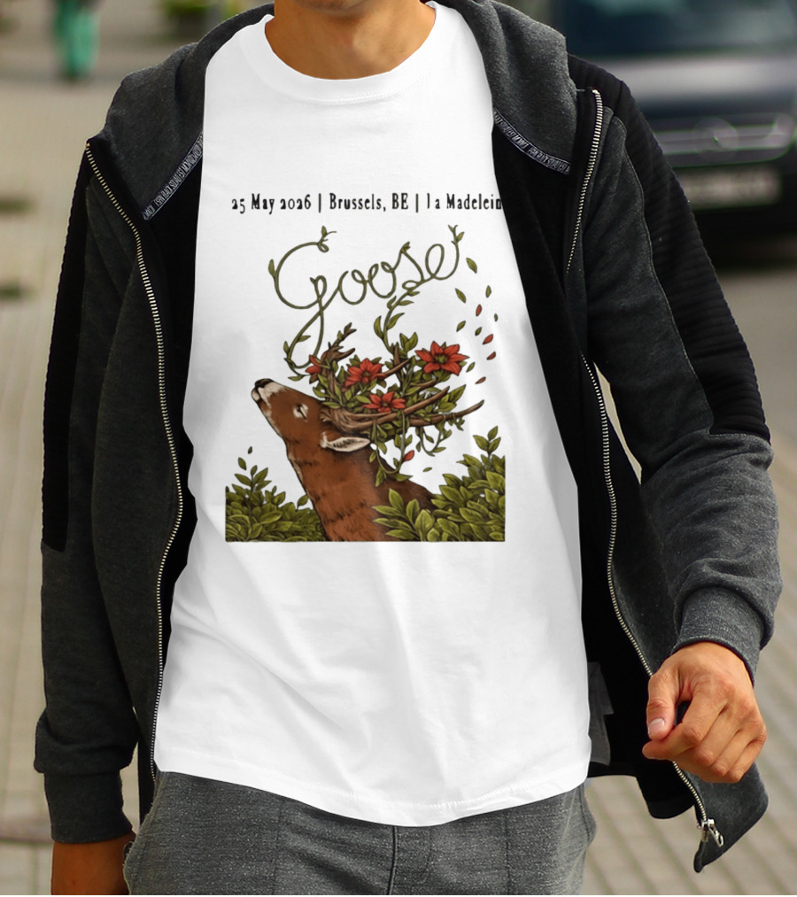Goose 25 May 2026 Brussels BE La Madelein Deer With Floral Antlers T-Shirt