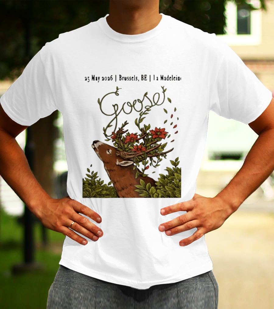 Goose 25 May 2026 Brussels BE La Madelein Deer With Floral Antlers T-Shirt