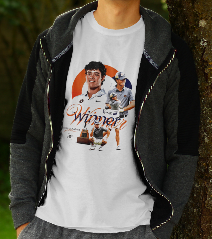 Jackson Koivun Auburn Golf Winner 2026 Trophy Nike Auburn University Golfers T-Shirt
