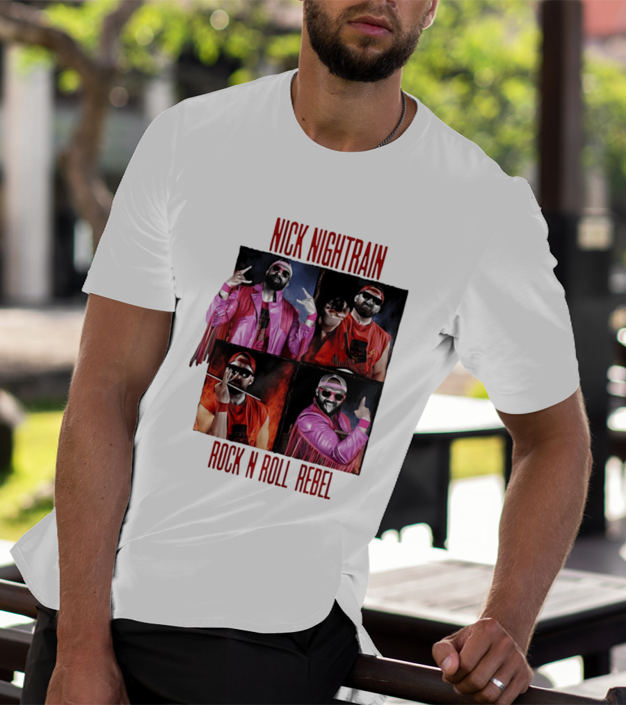 Nick Nightrain Rock N Roll Rebel Pink Jacket Red Bandana T-Shirt