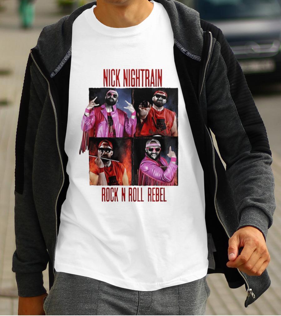 Nick Nightrain Rock N Roll Rebel Pink Jacket Red Bandana T-Shirt