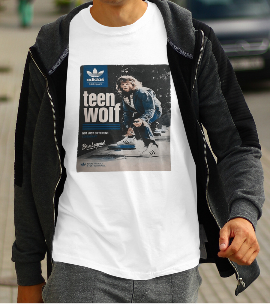 Adidas Originals Teen Wolf Be A Legend Not Just Different Legendary Skater T-Shirt