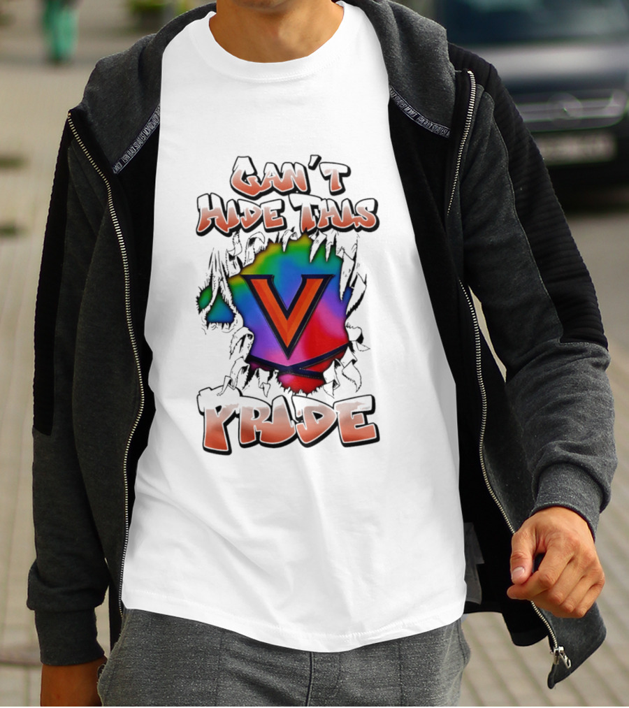 Virginia Cavaliers Can't Hide This Pride V T-Shirt