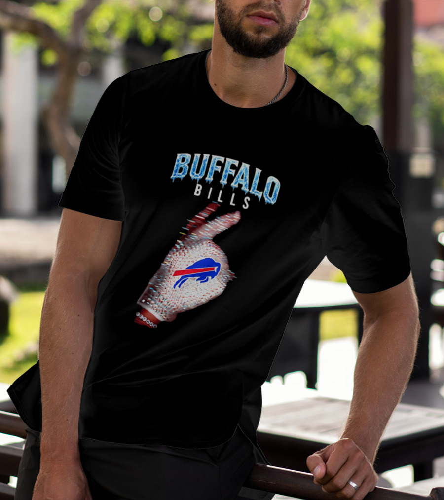 Buffalo Bills Iceman Glove Gesture 2026 T-Shirt
