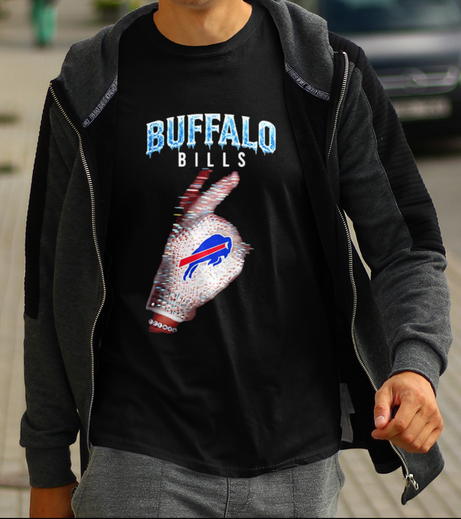 Buffalo Bills Iceman Glove Gesture 2026 T-Shirt