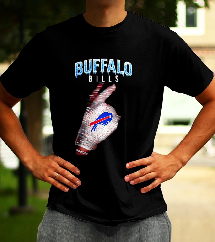 Buffalo Bills Iceman Glove Gesture 2026 T-Shirt
