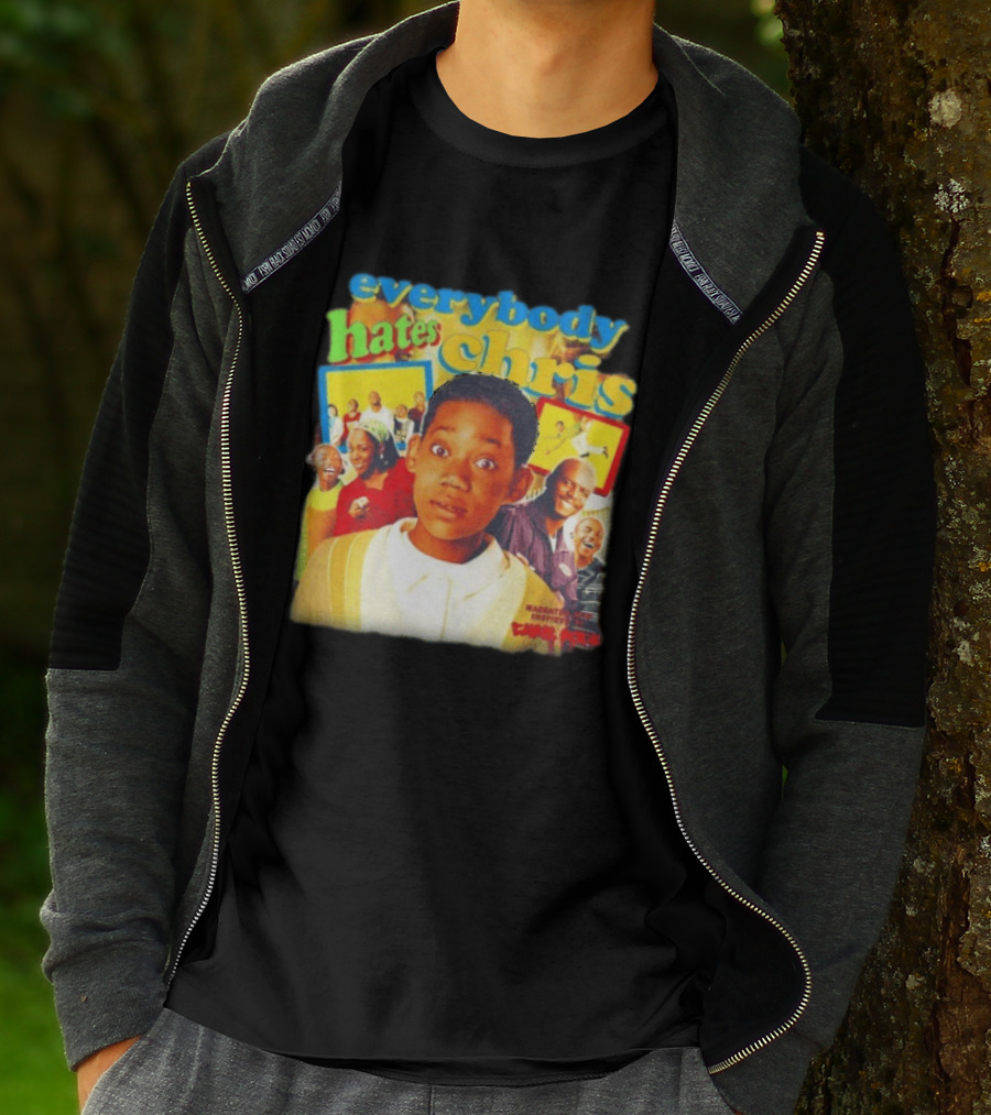 Everybody Hates Chris Show Characters Collage Colorful T-Shirt