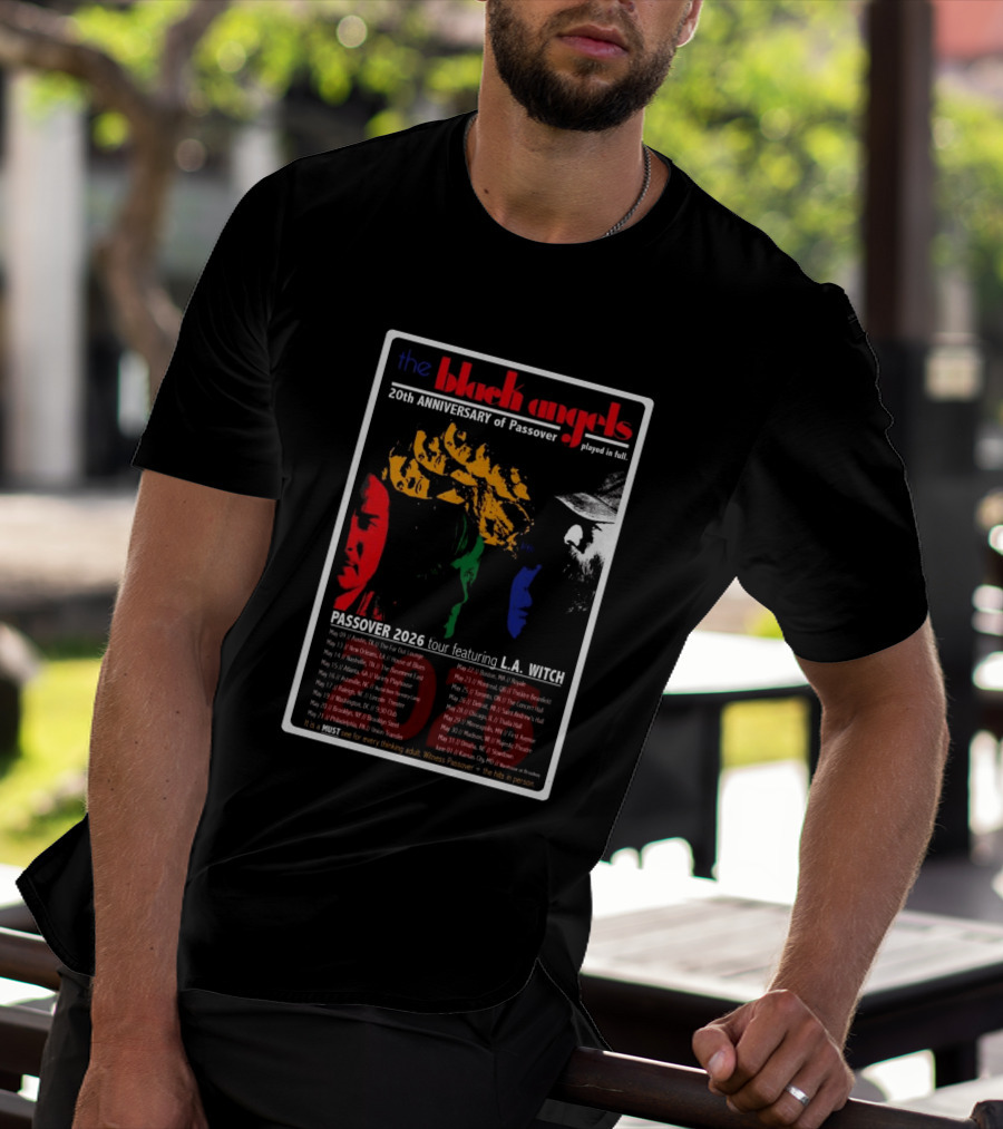 The Black Angels 20th Anniversary Passover 2026 Tour Featuring L.A. Witch T-Shirt