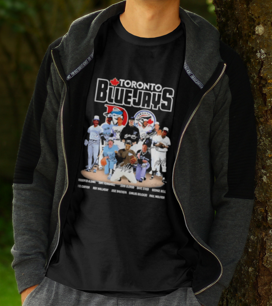 Toronto Blue Jays Player Signatures Featuring Springer Guerrero Bichette Gausman T-Shirt