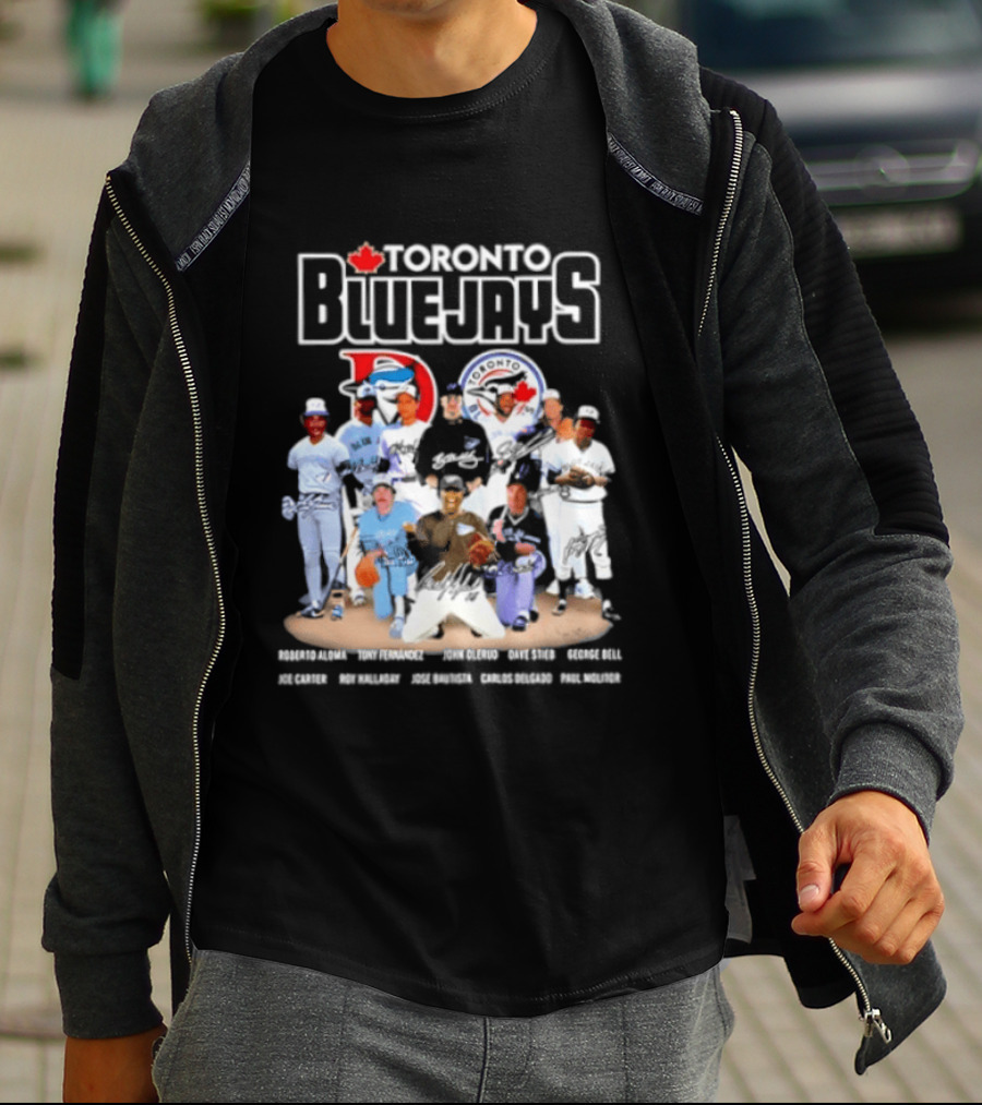 Toronto Blue Jays Player Signatures Featuring Springer Guerrero Bichette Gausman T-Shirt