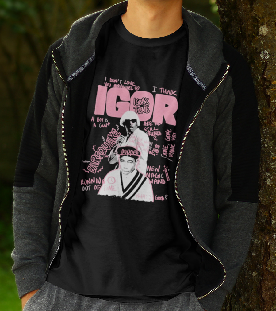 IGOR Sketchbook With I Think And EARFQUAKE Tyler The Creator T-Shirt