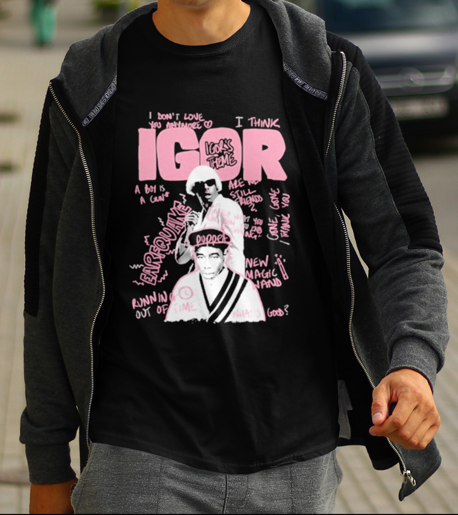 IGOR Sketchbook With I Think And EARFQUAKE Tyler The Creator T-Shirt