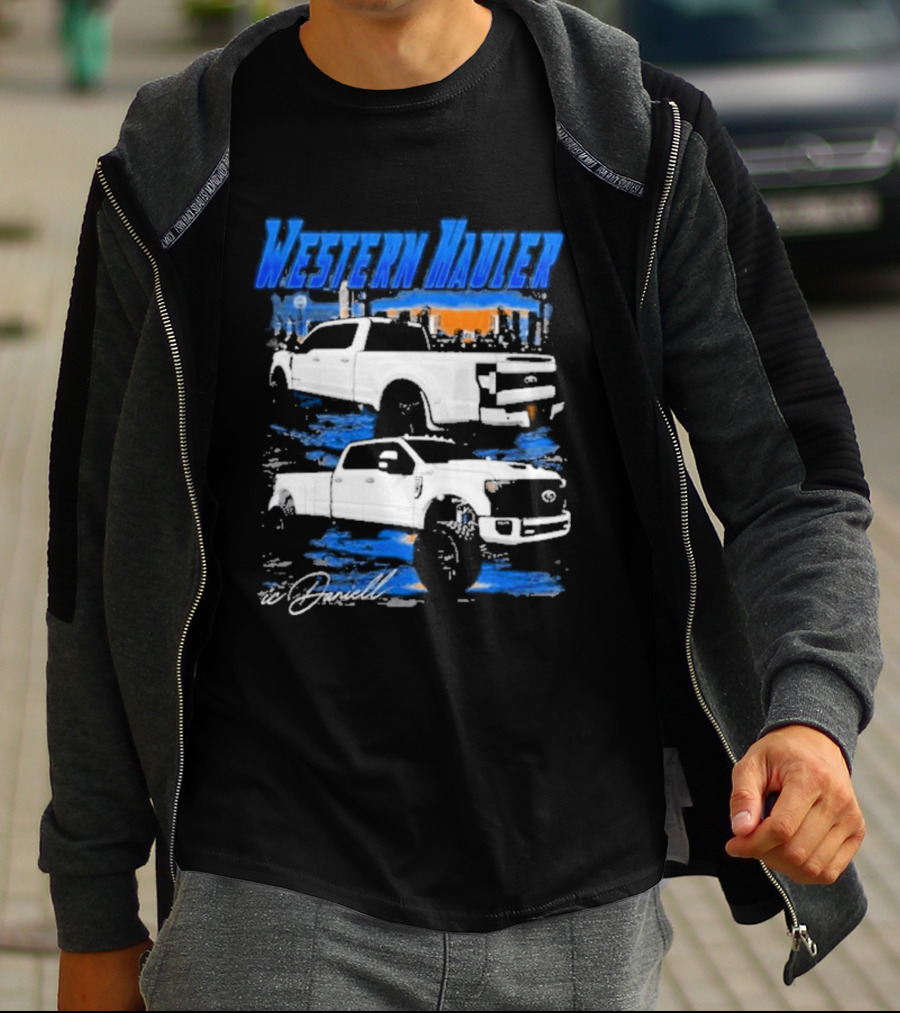 Icdaniell Ford F350 Dually Western Hauler Trucks T-Shirt
