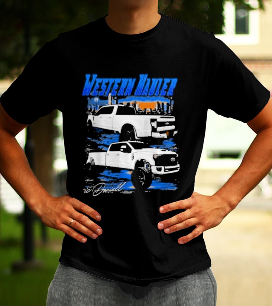Icdaniell Ford F350 Dually Western Hauler Trucks T-Shirt
