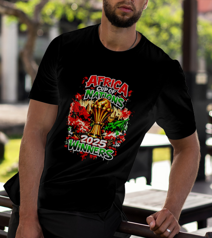 Africa Cup Of Nations 2025 Winners Trophy Celebration T-Shirt