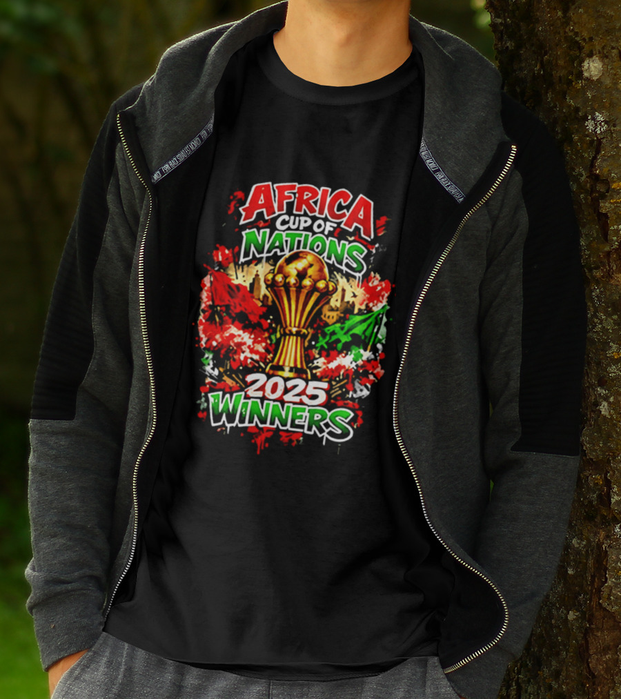Africa Cup Of Nations 2025 Winners Trophy Celebration T-Shirt