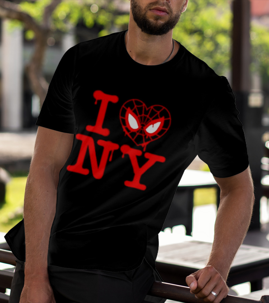 I Heart NY Spider Mask T-Shirt