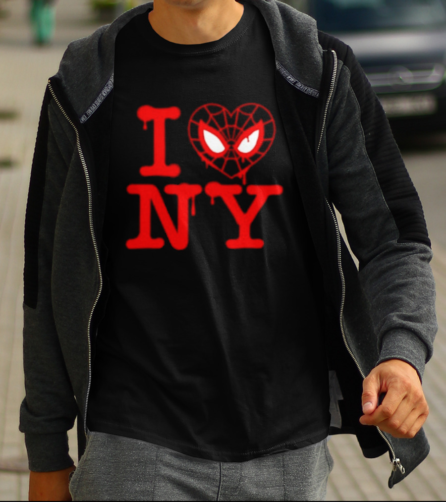 I Heart NY Spider Mask T-Shirt