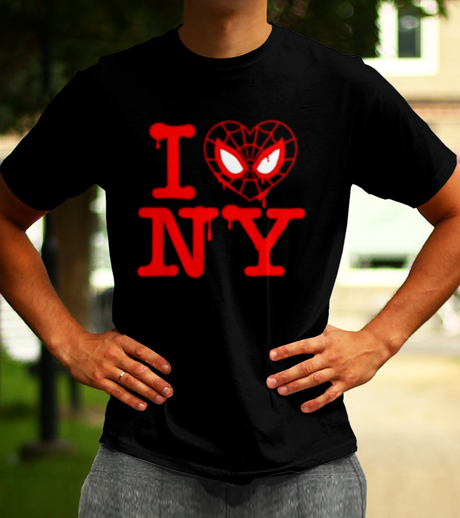 I Heart NY Spider Mask T-Shirt