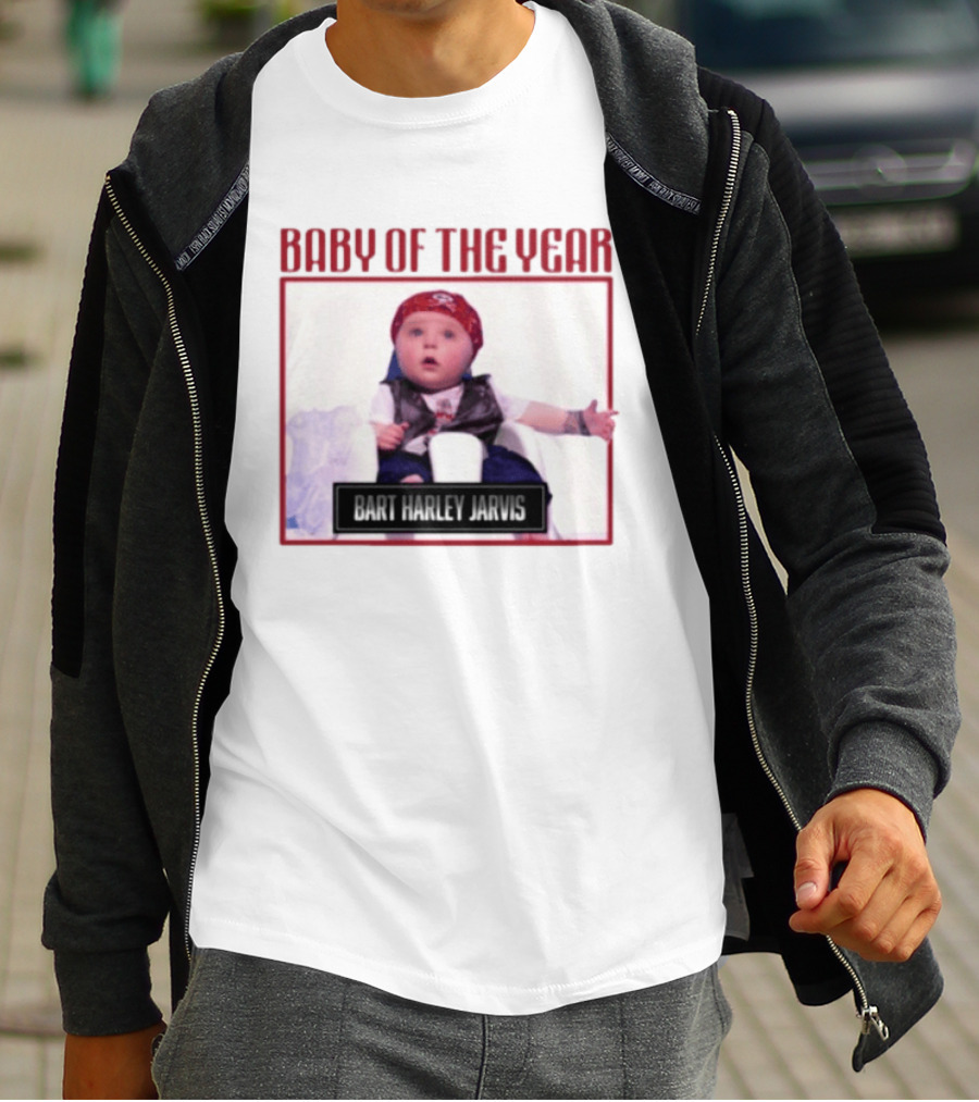 Bart Harley Jarvis Baby Of The Year Winner In Bandana And Vest T-Shirt
