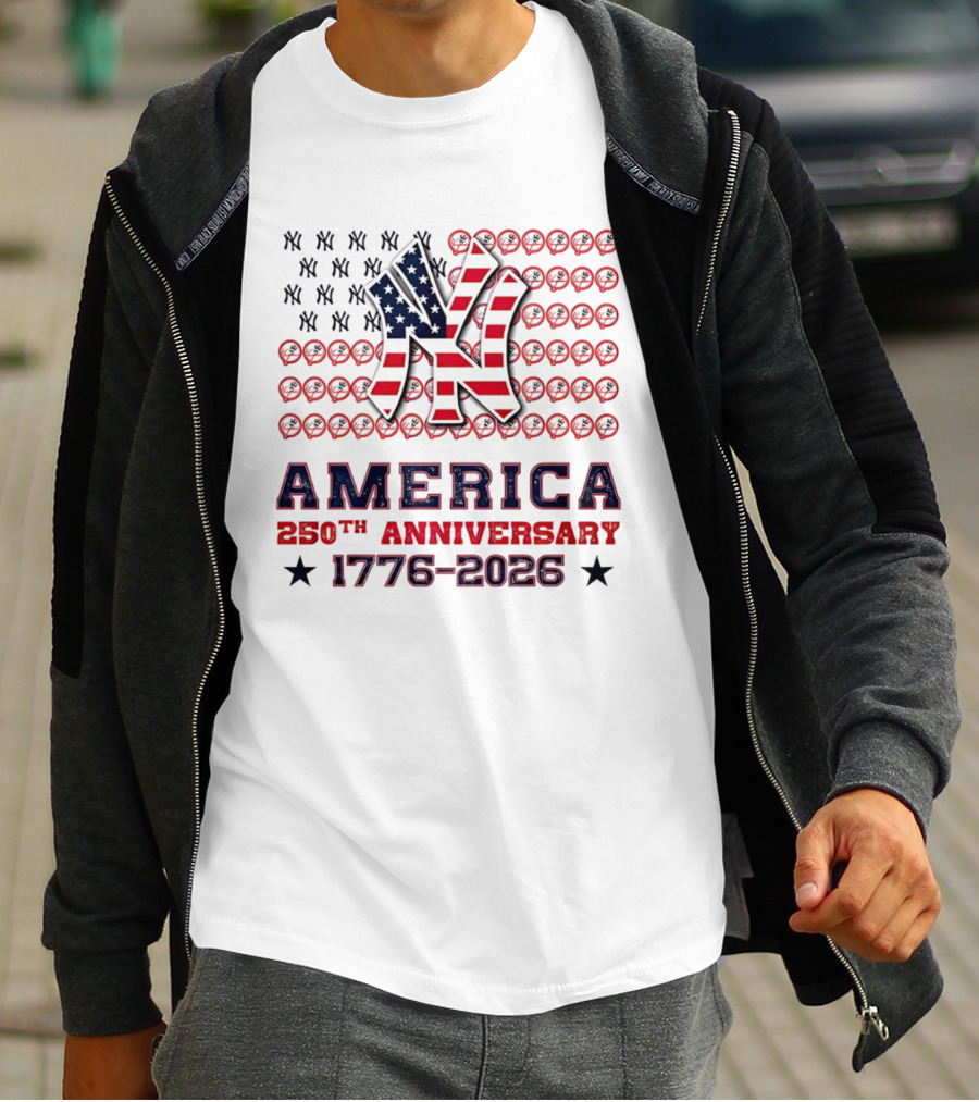 New York Yankees America 250th Anniversary Celebration 1776 2026 T-Shirt