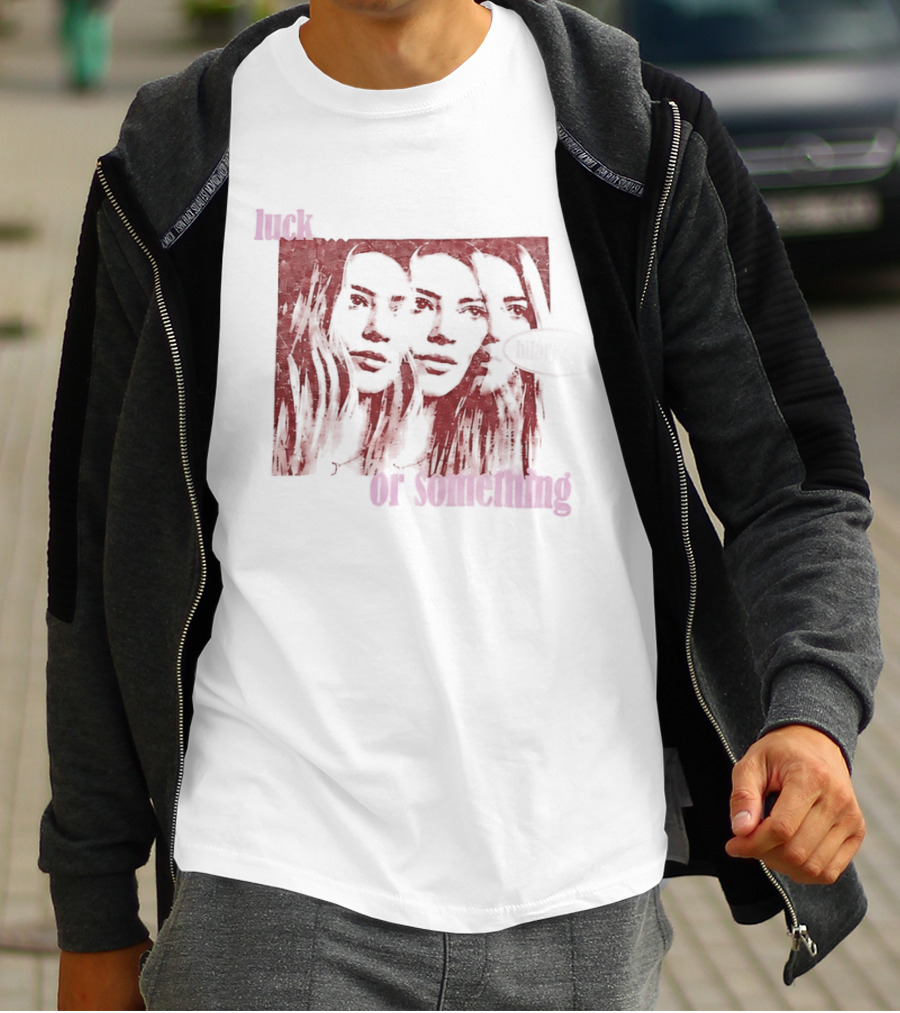 Hilary Duff Faces Luck Or Something T-Shirt
