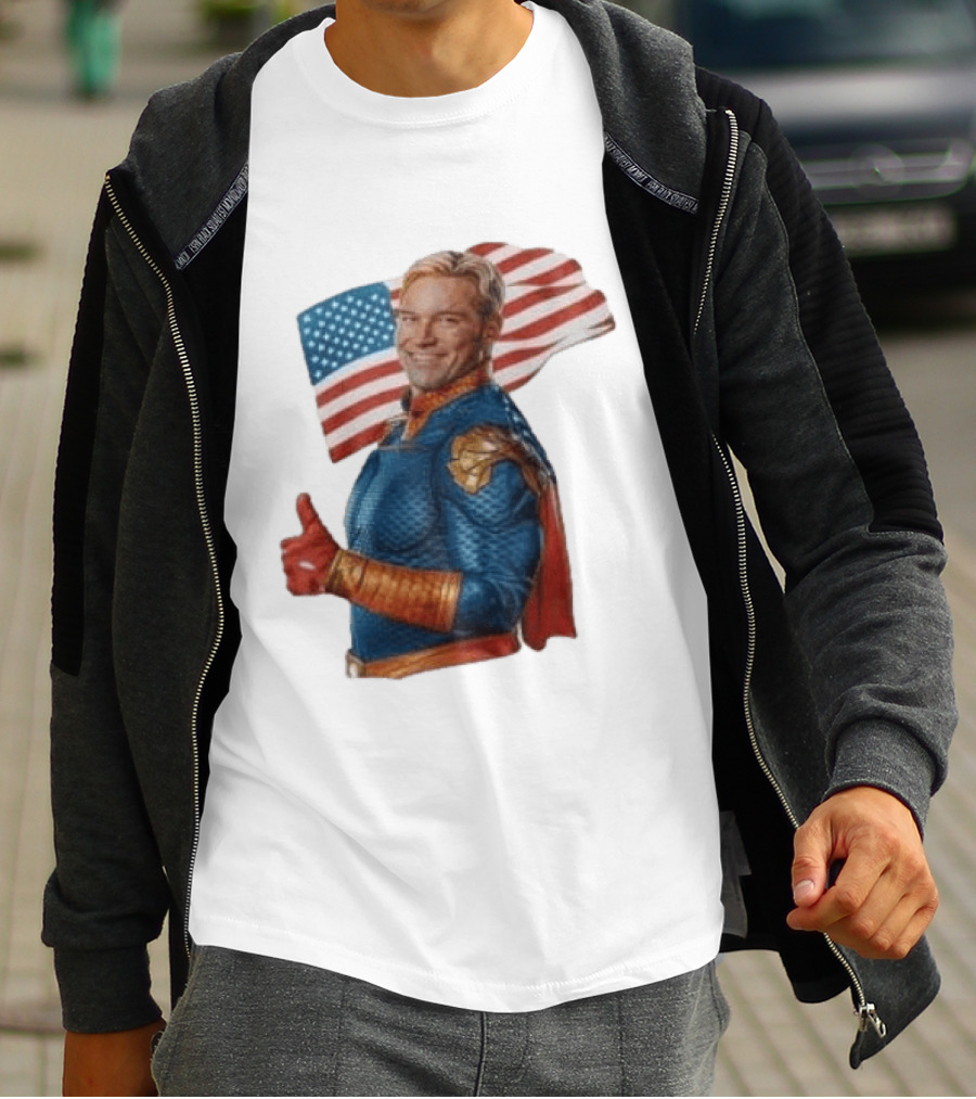 The Boys Season 5 Homelander American Flag Thumbs Up T-Shirt
