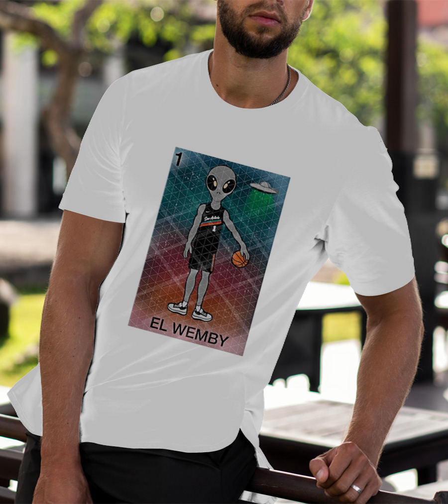 El Wemby San Antonio Spurs Alien UFO Basketball Victor Wembanyama 2026 T-Shirt