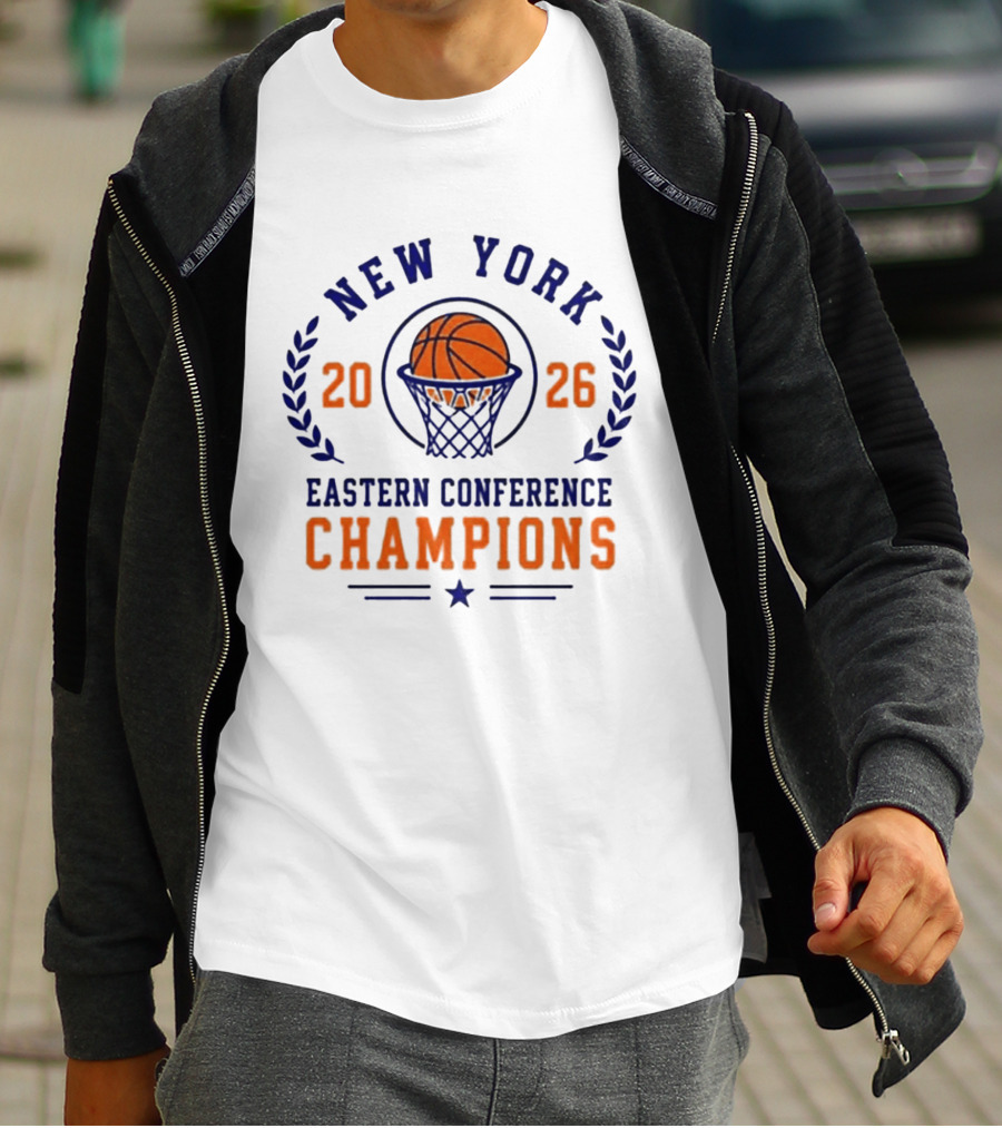New York 2026 Eastern Conference Champions Basketball T-Shirt