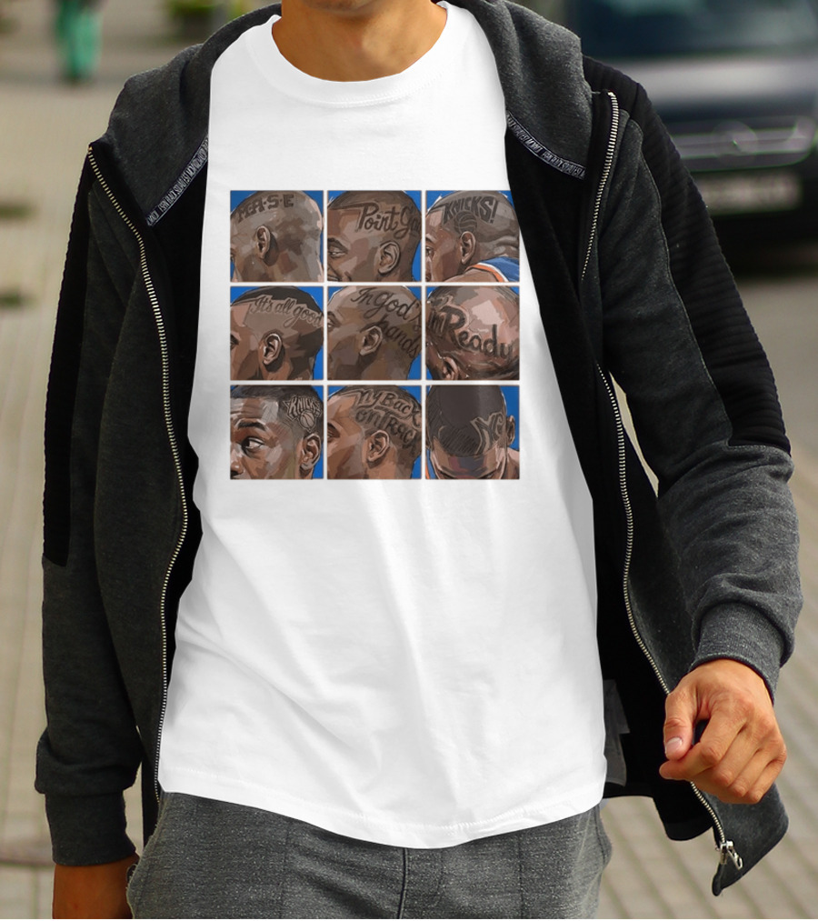 New York Knicks NY Phrase Tattoos Basketball T-Shirt