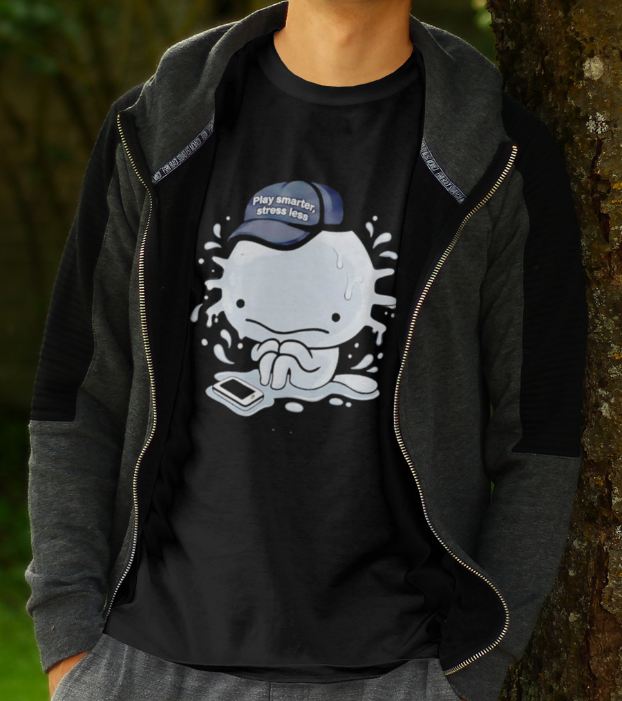 Axolotl Play Smarter Stress Less Hat And Phone T-Shirt
