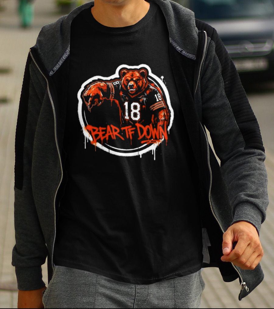 Chicago Bears Bear TF Down 18 Sports Fan T-Shirt