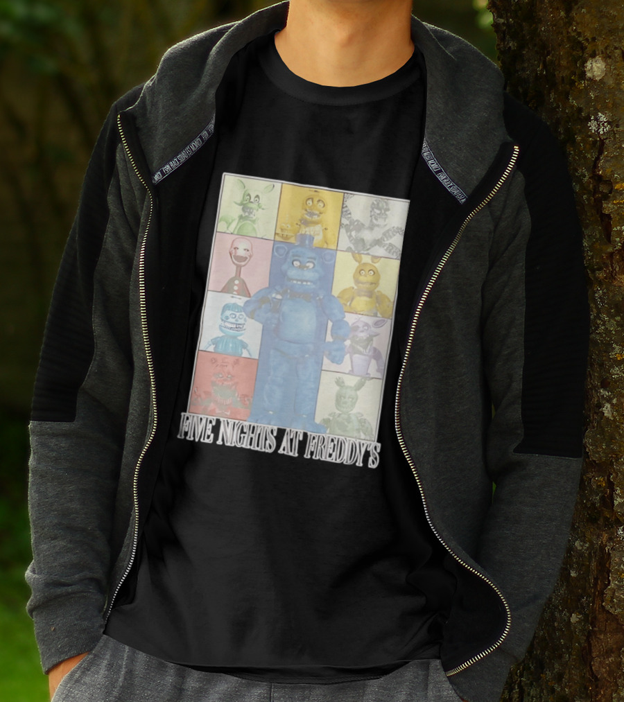 Five Nights At Freddy's The Eras Tour Animatronics Characters T-Shirt