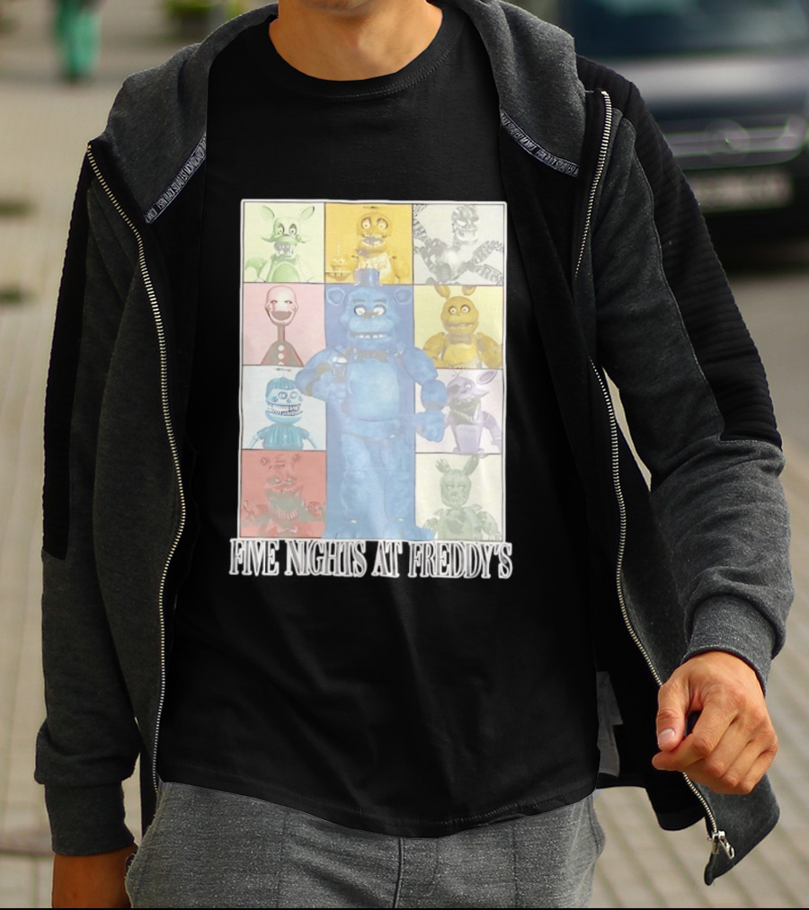 Five Nights At Freddy's The Eras Tour Animatronics Characters T-Shirt