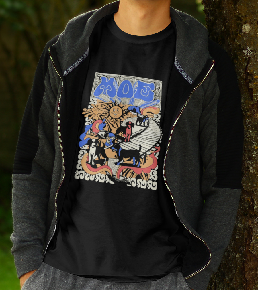 MOE Colorful Sun And Figures Pathway T-Shirt