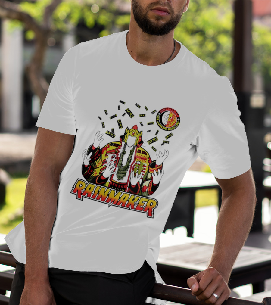 Kinnikuman New Japan Pro Wrestling Rainmaker Iconic Collab T-Shirt