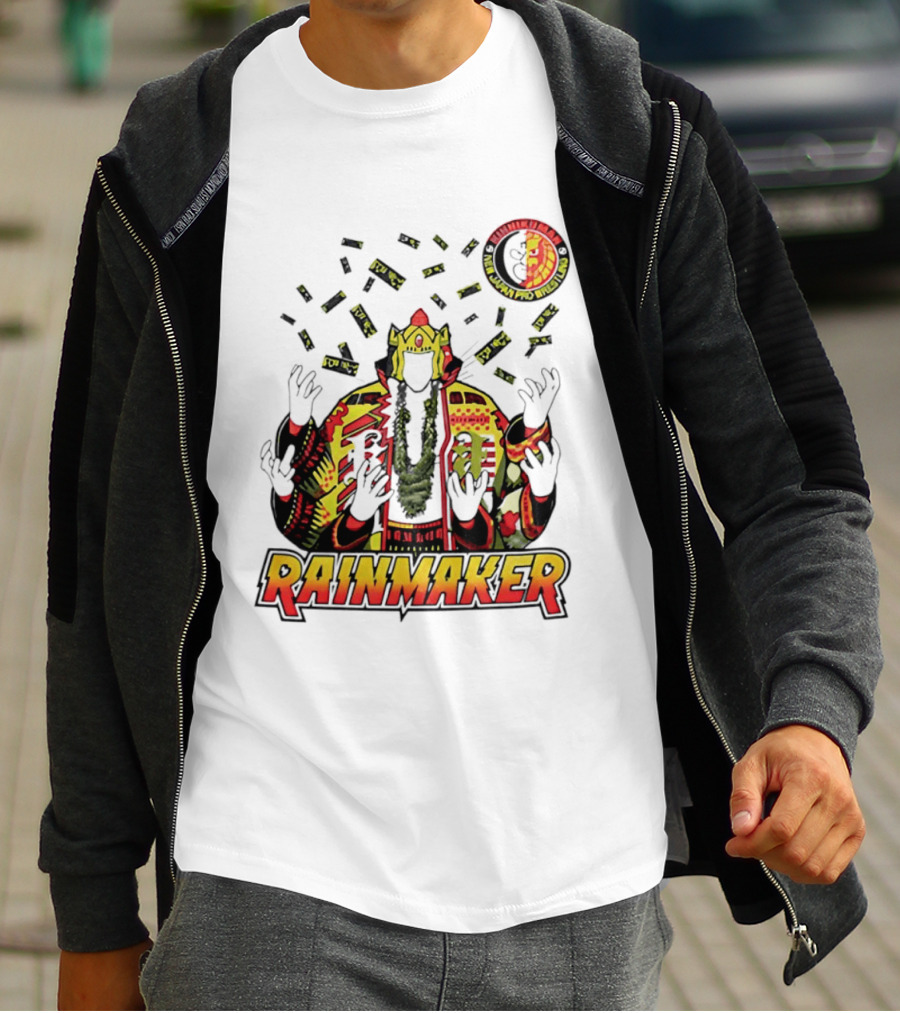 Kinnikuman New Japan Pro Wrestling Rainmaker Iconic Collab T-Shirt