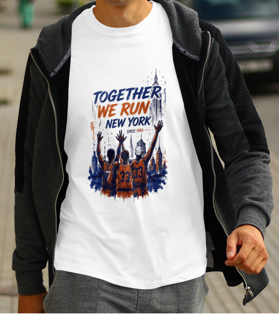 Together We Run New York Basketball Since 1999 Skyline Players T-Shirt