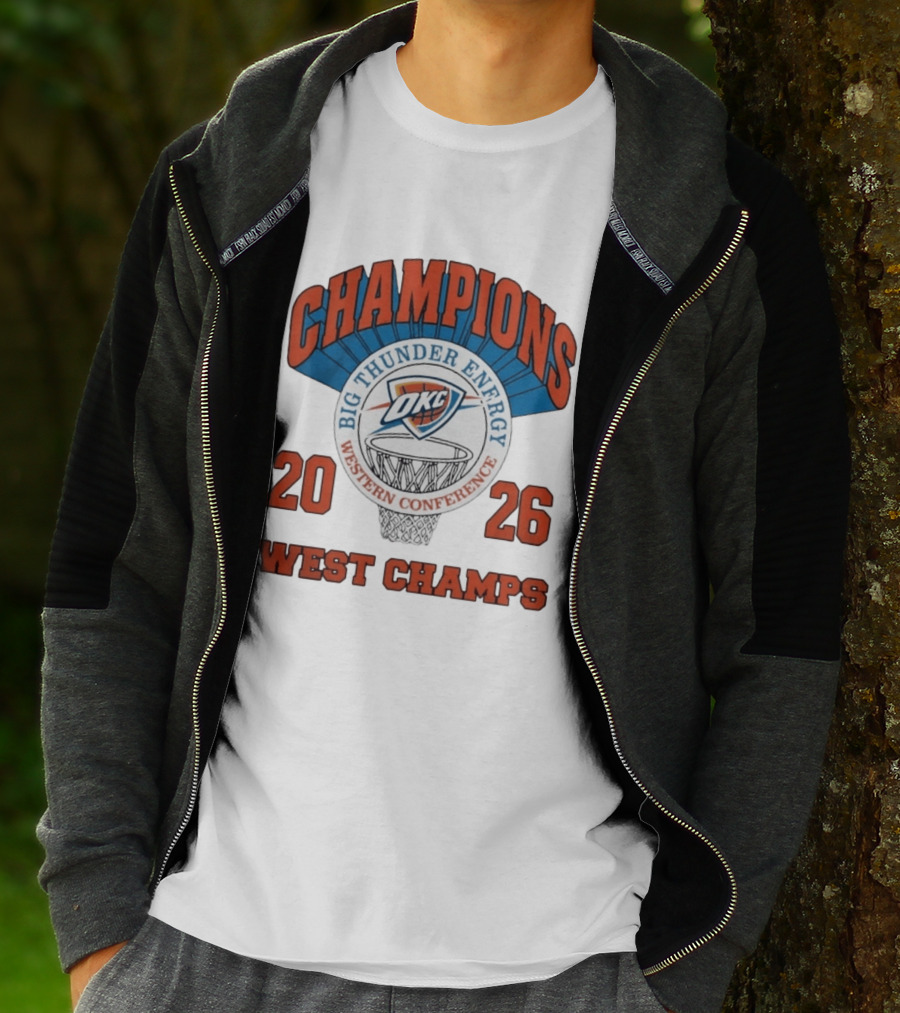 2026 OKC Big Thunder Energy Western Conference Champions T-Shirt