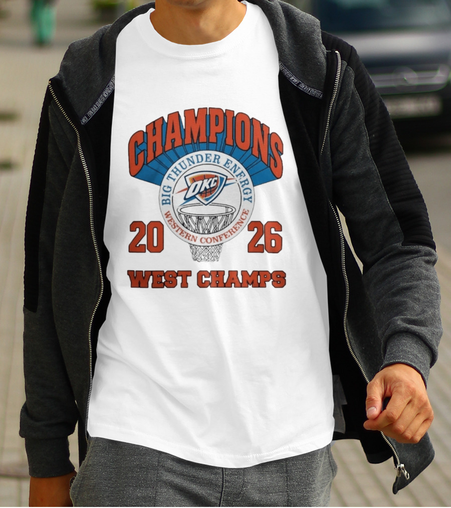 2026 OKC Big Thunder Energy Western Conference Champions T-Shirt