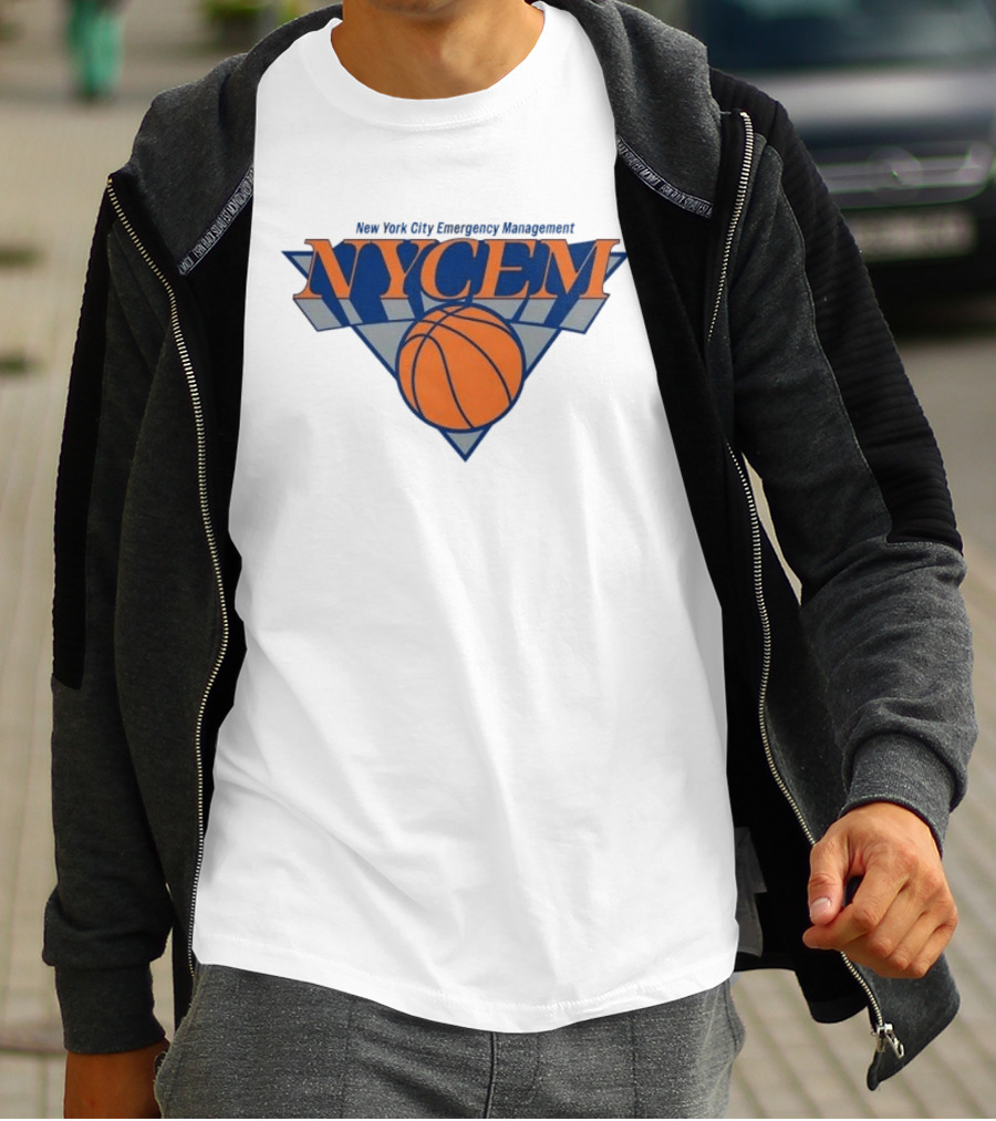 New York Knicks NYCEM New York City Emergency Management Basketball T-Shirt