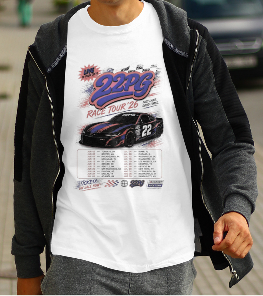 NYC 22PG Race Tour 2026 Fast Lane Good Times Live In Your City T-Shirt