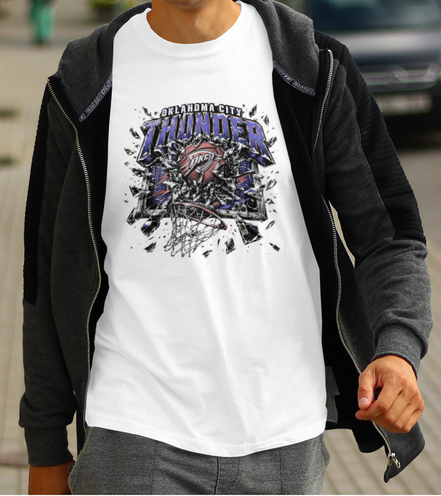Oklahoma City Thunder Basketball Thunder Backboard Breakers T-Shirt