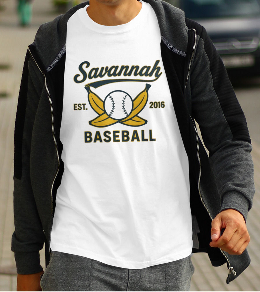 Savannah Bananas Baseball Est 2016 Summer Sports Team Logo Banana Baseball T-Shirt
