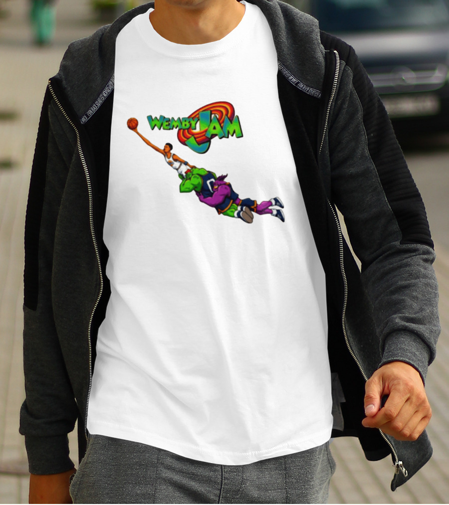 Wemby Jam Monstars Dunk 90s Basketball T-Shirt