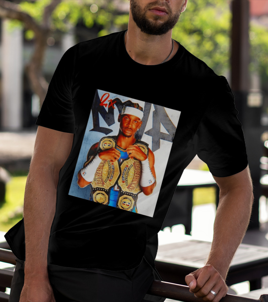 Shai Gilgeous Alexander 2X NBA MVP Champion Image T-Shirt