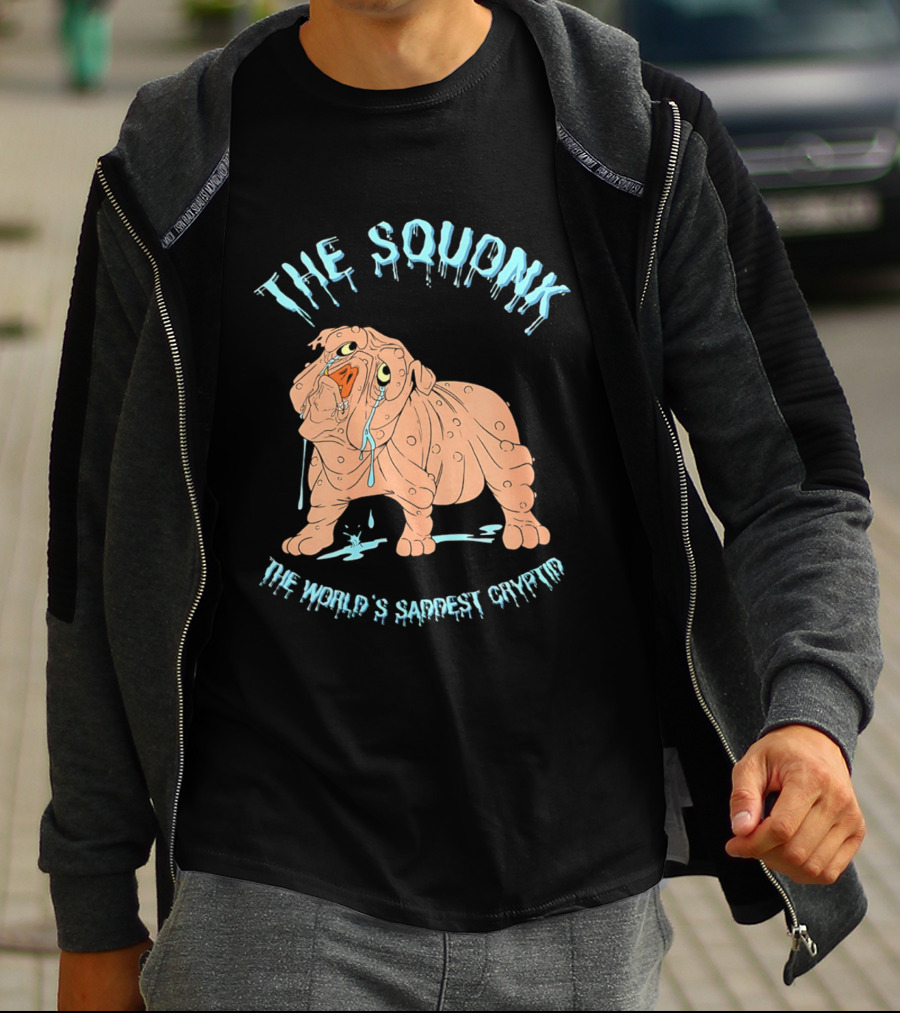 The Squonk World's Saddest Cryptid Dripping T-Shirt